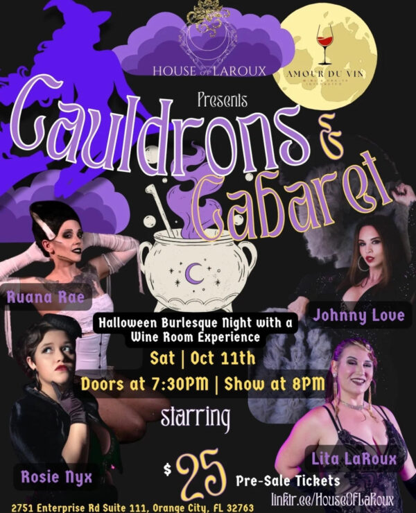 PRESALE: Cauldrons & Cabernet: A Halloween Burlesque Night