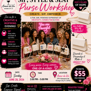Sip, Style & Slay Purse Workshop